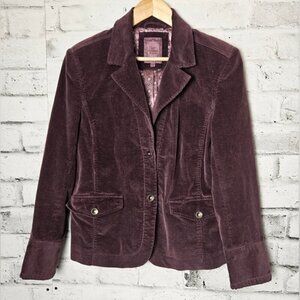Lady Hathaway Purple Corduroy Blazer